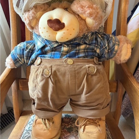 Vintage 1984 Furskins Boone Beekeeper Bear Plush 22" Xavier Roberts - Picture 2 of 7